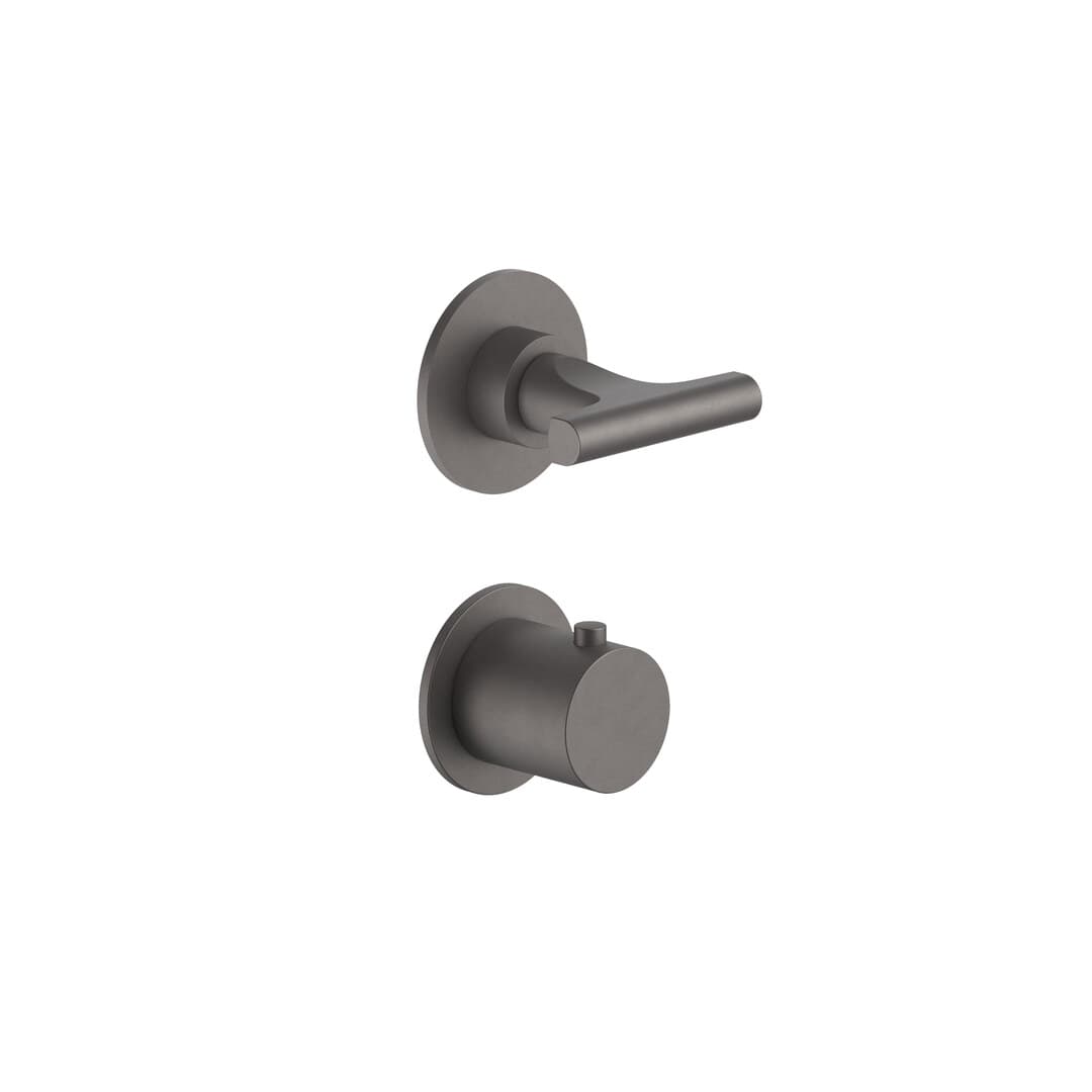 Fantini Sailing – Σετ Μπαταρίας Εντοιχισμού – Matt Gun Metal PVD (67P5J023B4400M523A)
