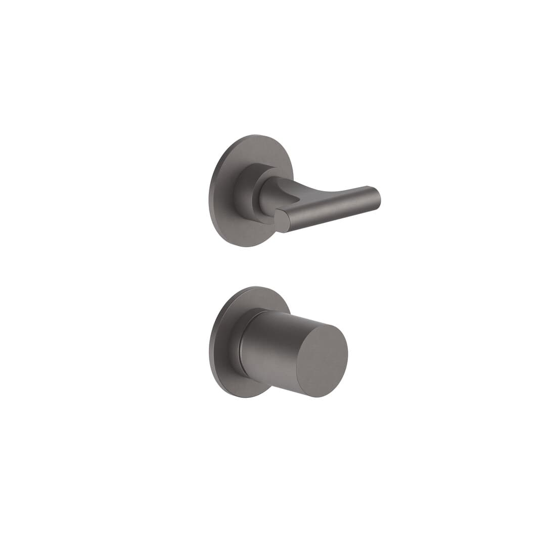 Fantini Sailing – Σετ Μπαταρίας Εντοιχισμού – Matt Gun Metal PVD (67P5J085B4400M585A)