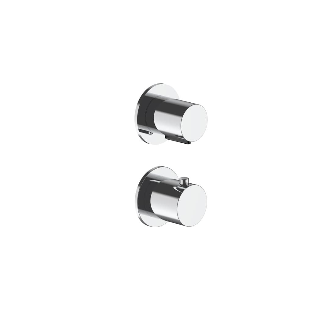 Fantini Nostromo Small – Σετ Μπαταρίας Εντοιχισμού – Chrome (8702G423B4400M523A)