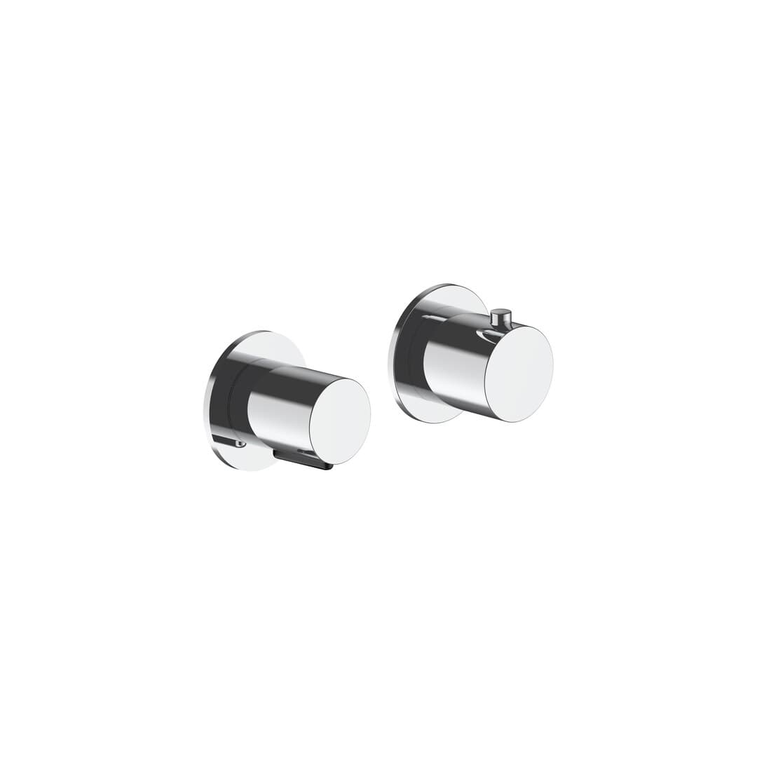Fantini Nostromo Small – Σετ Μπαταρίας Εντοιχισμού – Chrome (8702G423B4400M623A)