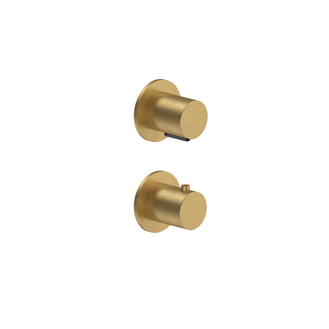 Fantini Nostromo – Θερμοστατικός Μίκτης Ντους – Pure Brass PVD (87Q7G423B)