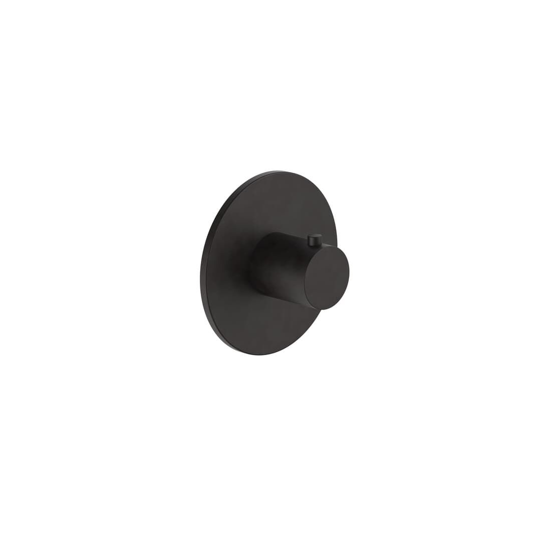 Fantini Nostromo – Θερμοστατικός Μίκτης Ντους – Deep Black PVD (87S1G500B)