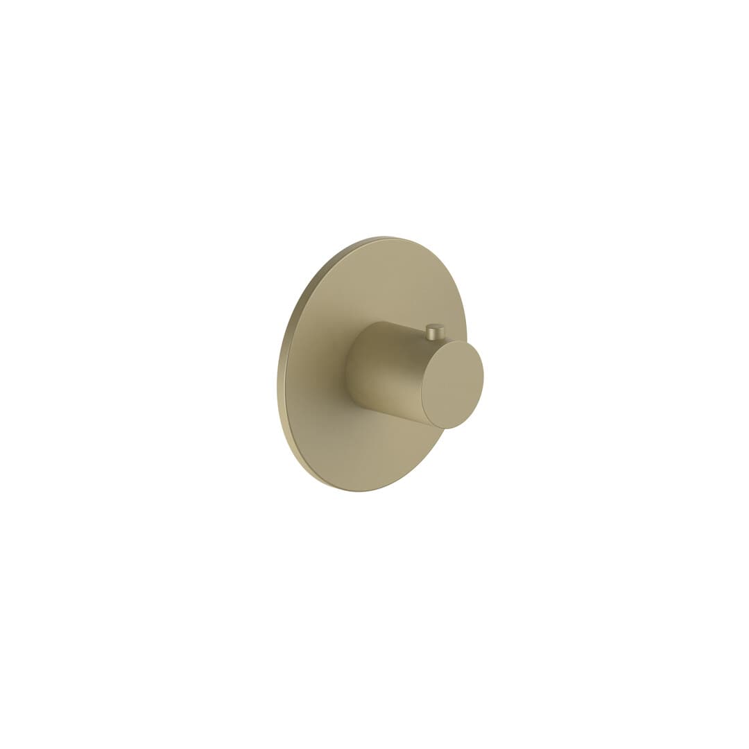 Fantini Nostromo – Θερμοστατικός Μίκτης Ντους – Matt British Gold PVD (87P6G500B)
