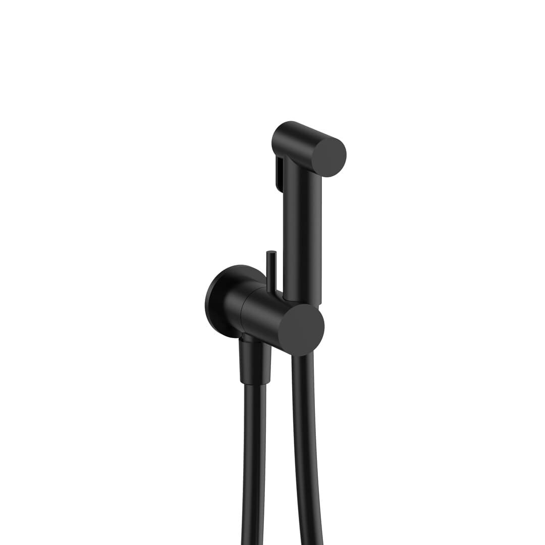 Fantini Nostromo Small – Μπαταρία Μπιντέ Τοίχου – Deep Black PVD (91S18486)