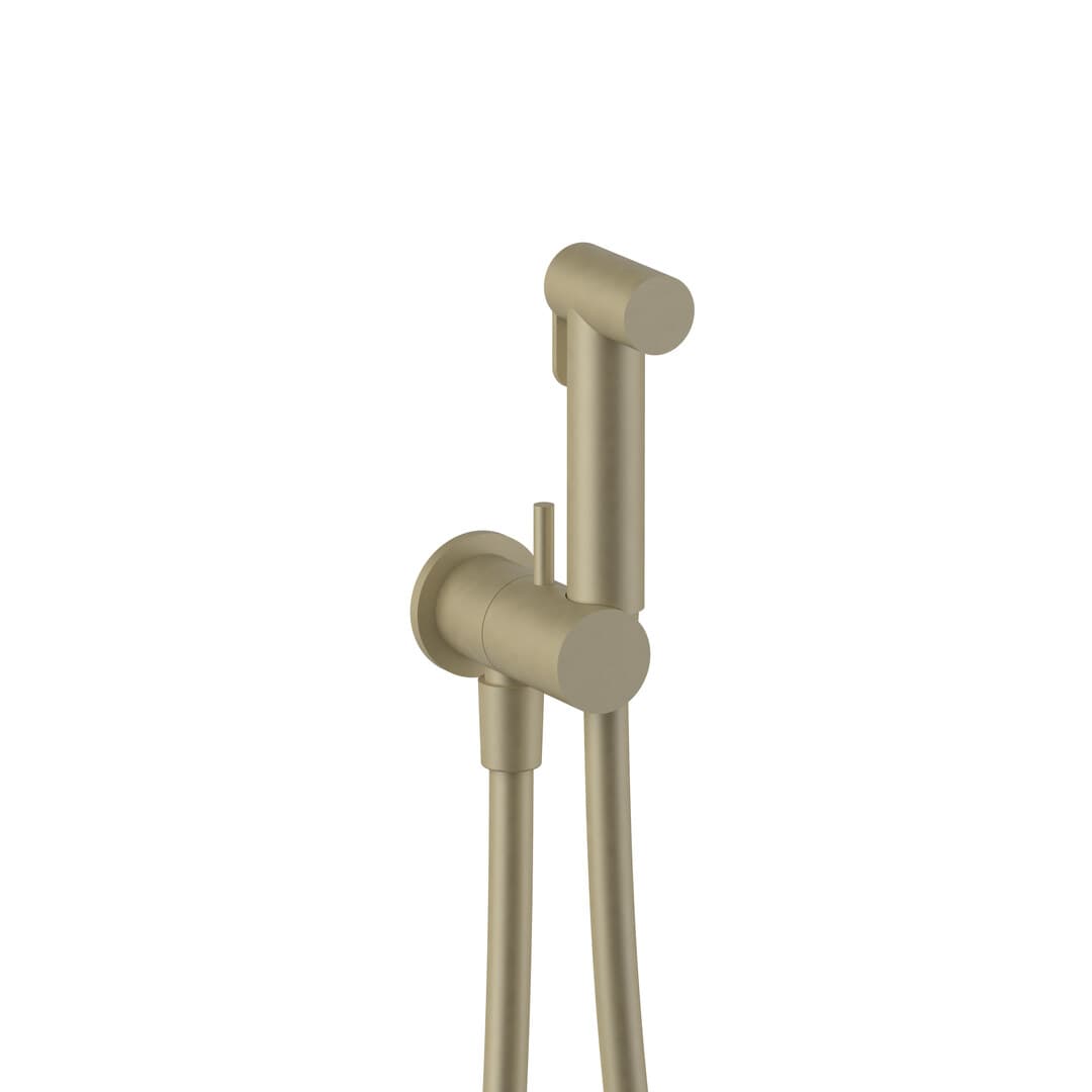 Fantini Nostromo Small – Μπαταρία Μπιντέ Τοίχου – Matt British Gold PVD (91P68486)