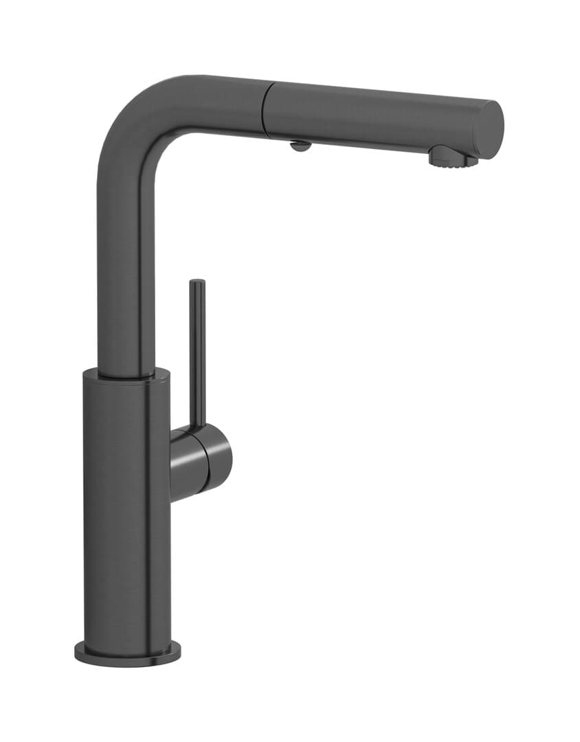 IB Rubinetterie Acciaio – Μπαταρία Κουζίνας – Brushed Black Metal (AC382BM)