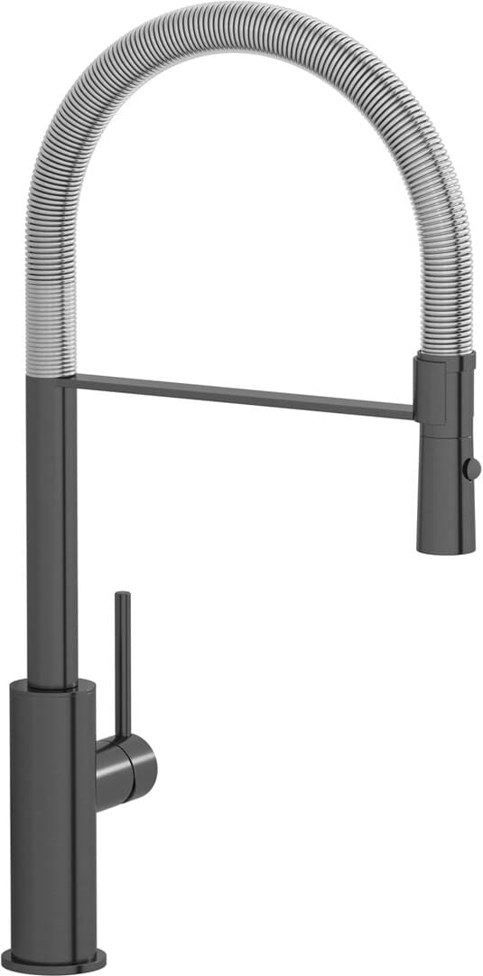 IB Rubinetterie Acciaio – Μπαταρία Κουζίνας – Brushed Black Metal (AC386BM)