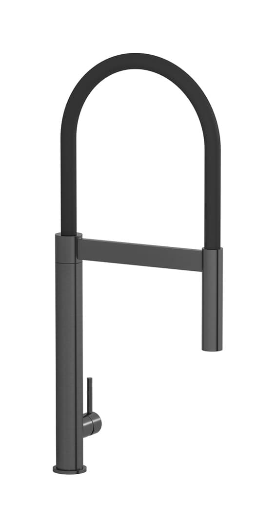 IB Rubinetterie Acciaio – Μπαταρία Κουζίνας – Brushed Black Metal (AC387BM)