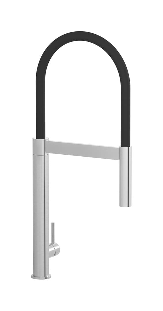 IB Rubinetterie Acciaio – Μπαταρία Κουζίνας – Brushed Stainless Steel (AC387SA)