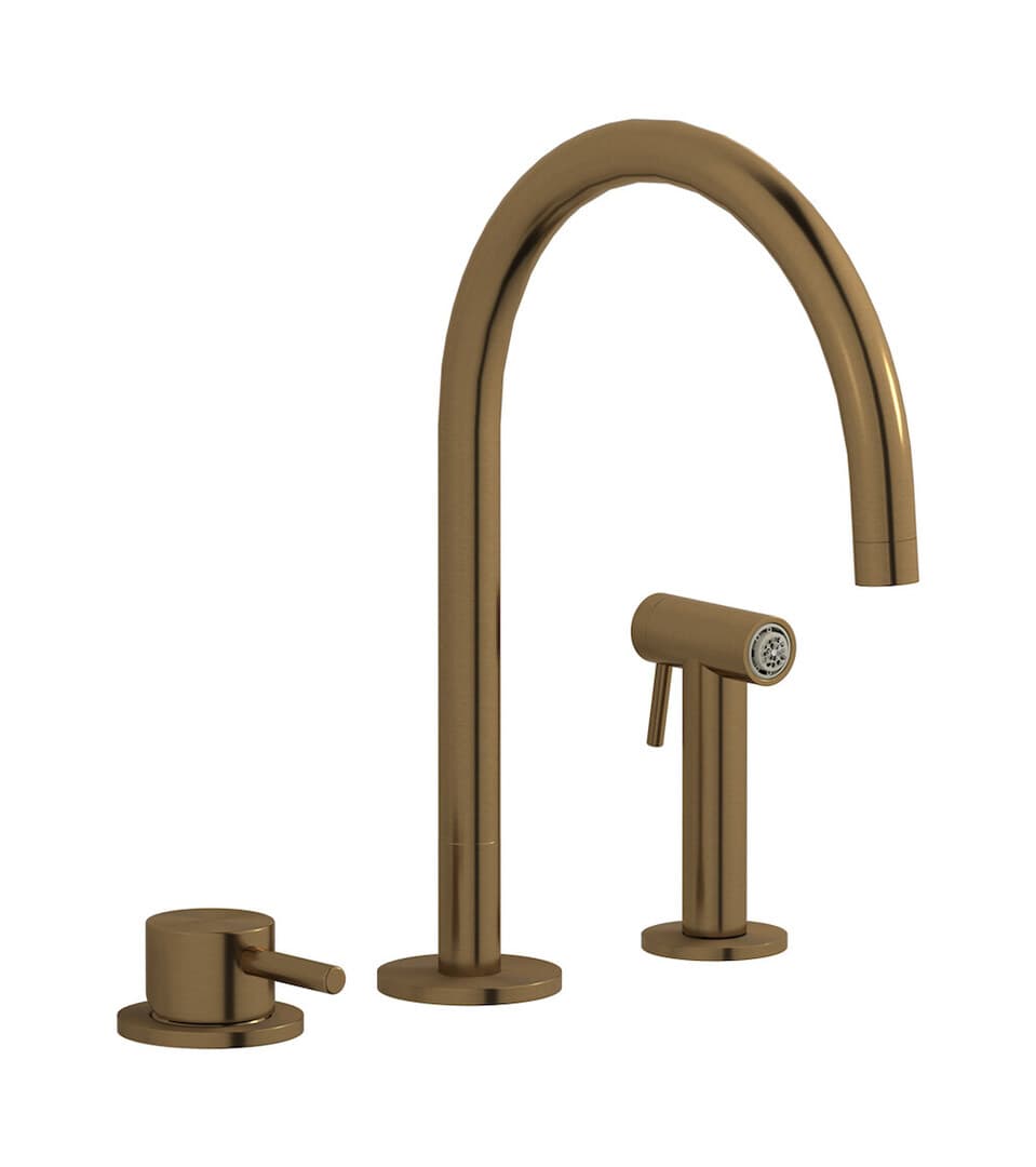 IB Rubinetterie Acciaio – Μπαταρία Κουζίνας – Brushed Warm Bronze (AC389WB)