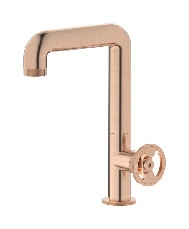 IB Rubinetterie Bold – Μπαταρία Νιπτήρα Ψηλή – Brushed Rose Gold (B1202SR)