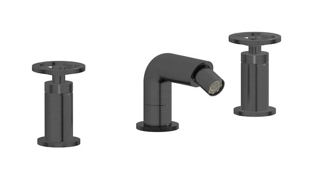 IB Rubinetterie Bold – Μπαταρία Μπιντέ – Brushed Black Chrome (B1393CS)
