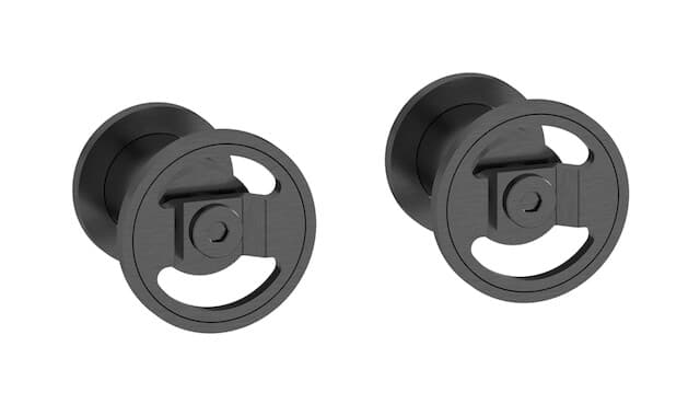 IB Rubinetterie Bold – Μπαταρία Νιπτήρα Τοίχου – Brushed Black Chrome (B1400CS)
