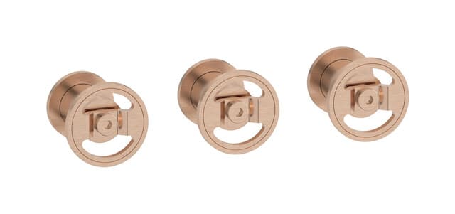 IB Rubinetterie Bold – Μπαταρία Νιπτήρα Τοίχου – Brushed Rose Gold (B1410SR)