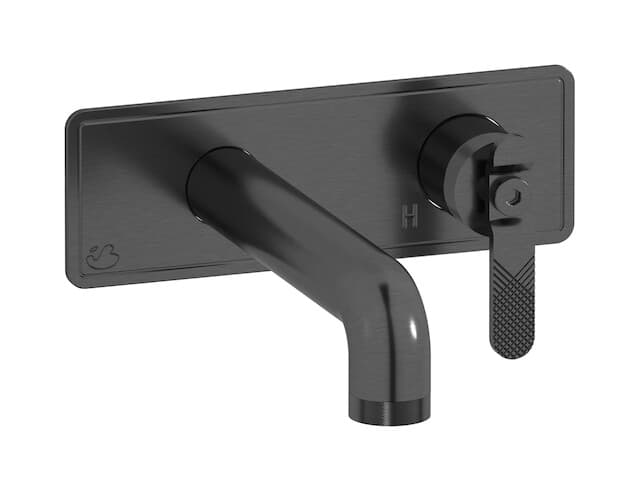 IB Rubinetterie Bold – Μπαταρία Νιπτήρα Τοίχου – Brushed Black Chrome (B2206CS)