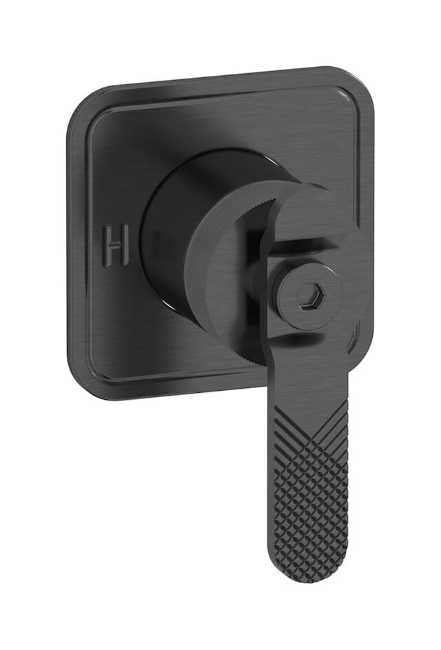 IB Rubinetterie Bold – Μπαταρία Νιπτήρα Τοίχου – Brushed Black Chrome (B2300CS)