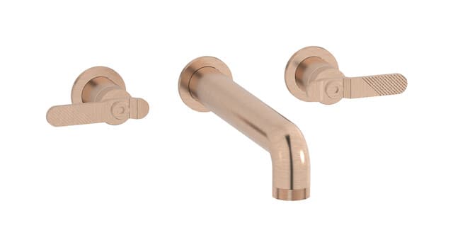 IB Rubinetterie Bold – Μπαταρία Νιπτήρα Τοίχου – Brushed Rose Gold (B2306SR)