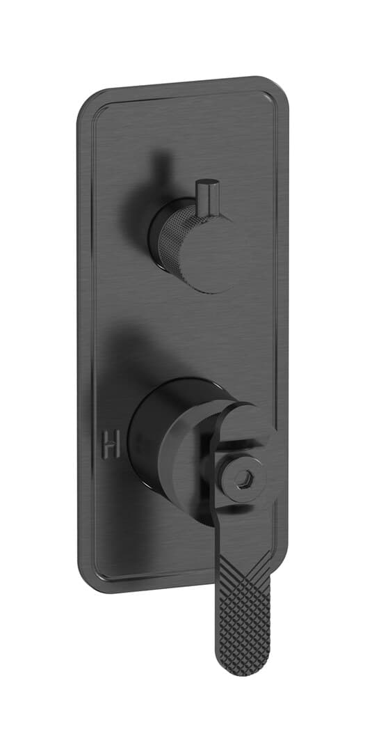 IB Rubinetterie Bold – Μπαταρία Νιπτήρα Τοίχου – Brushed Black Chrome (B2312CS)