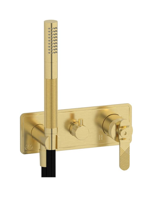 IB Rubinetterie Bold – Εξωτερικά Μέρη Εντοιχισμού Ντους – Brushed Pale Gold (B2314IS)