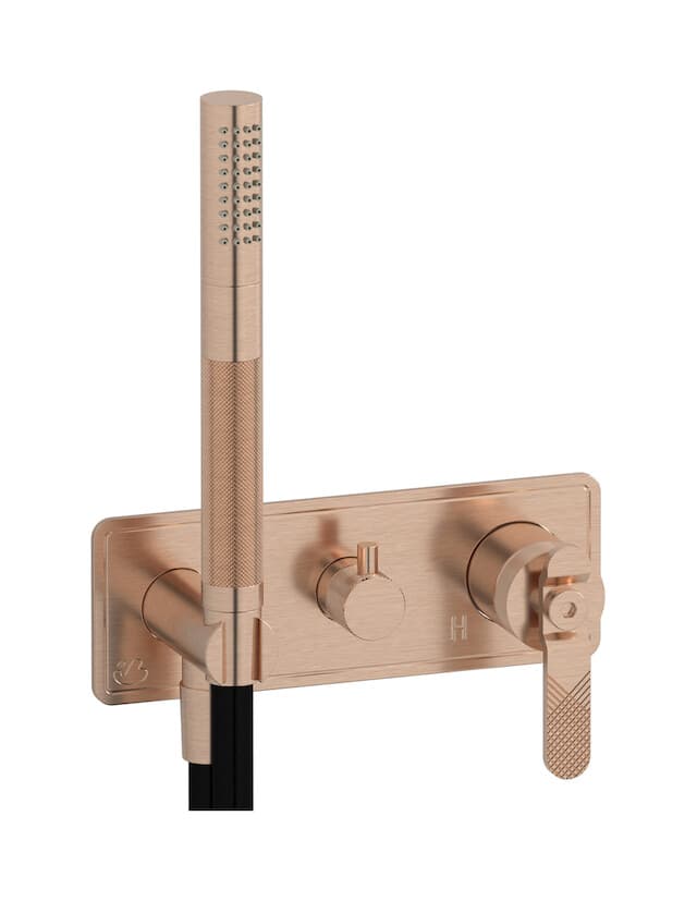 IB Rubinetterie Bold – Μίκτης Ντους Εντοιχισμένος – Brushed Rose Gold (B2314SR)