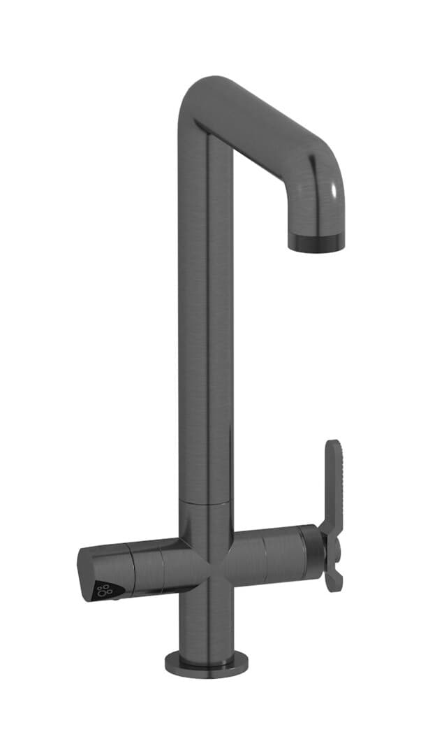 IB Rubinetterie Puro – Μπαταρία Κουζίνας – Brushed Black Chrome (B2385CS)