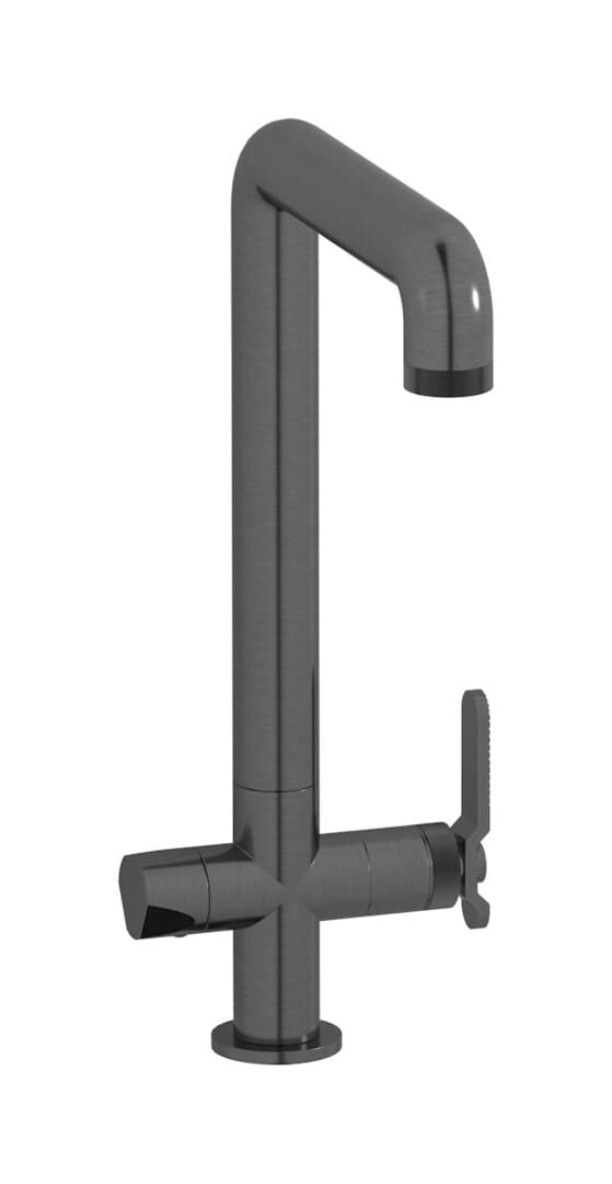 IB Rubinetterie Puro – Μπαταρία Κουζίνας – Brushed Black Chrome (B2386CS)