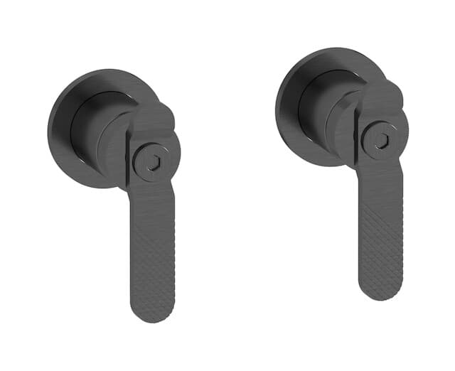 IB Rubinetterie Bold – Μπαταρία Νιπτήρα Τοίχου – Brushed Black Chrome (B2400CS)