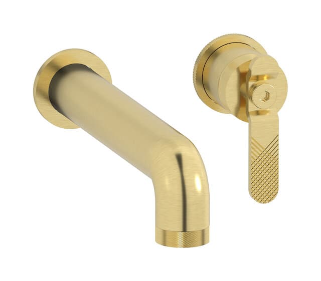 IB Rubinetterie Bold – Μπαταρία Νιπτήρα Τοίχου – Brushed Pale Gold (B2406IS)