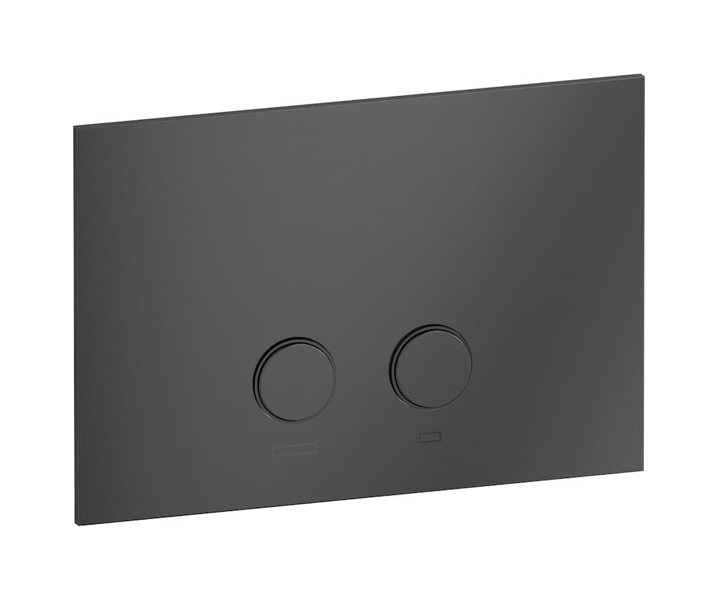 IB Rubinetterie Bye Bye 316 – Πλακέτα Καζανακιού – Brushed Black Metal (BB003BM)