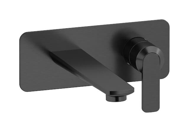 IB Rubinetterie C-67 – Μπαταρία Νιπτήρα Τοίχου – Brushed Black Chrome (C6206CS)