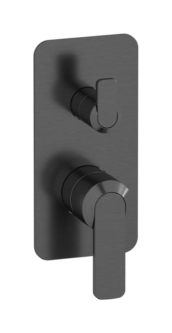 IB Rubinetterie C-67 – Μπαταρία Νιπτήρα Τοίχου – Brushed Black Chrome (C6310CS)