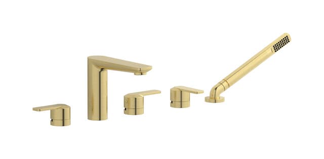 IB Rubinetterie C-67 – Μπαταρία Μπανιέρας Πάγκου – Brushed Pale Gold (C6396IS)