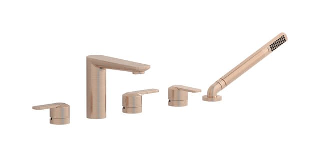 IB Rubinetterie C-67 – Μπαταρία Μπανιέρας Πάγκου – Brushed Rose Gold (C6396SR)