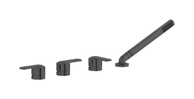 IB Rubinetterie C-67 – Μπαταρία Μπανιέρας – Brushed Black Chrome (C6397CS)