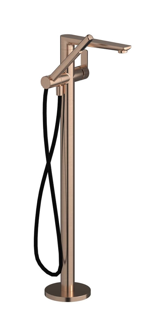 IB Rubinetterie C-67 – Μπαταρία Μπανιέρας Δαπέδου – Brushed Rose Gold (C6399SR)