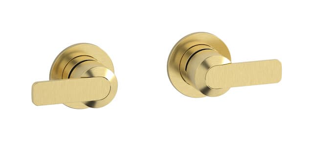 IB Rubinetterie C-67 – Μπαταρία Νιπτήρα Τοίχου – Brushed Pale Gold (C6400IS)
