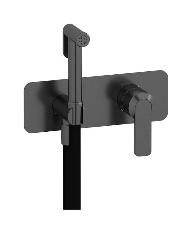 IB Rubinetterie C-67 – Μπαταρία Μπιντέ – Brushed Black Chrome (C6706CS)