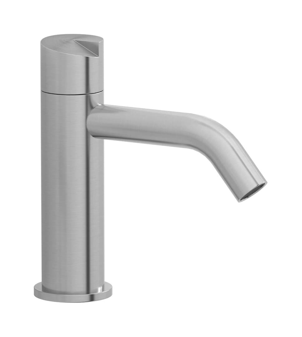 IB Rubinetterie Cake – Μπαταρία Νιπτήρα – Brushed Stainless Steel (CA200SA)