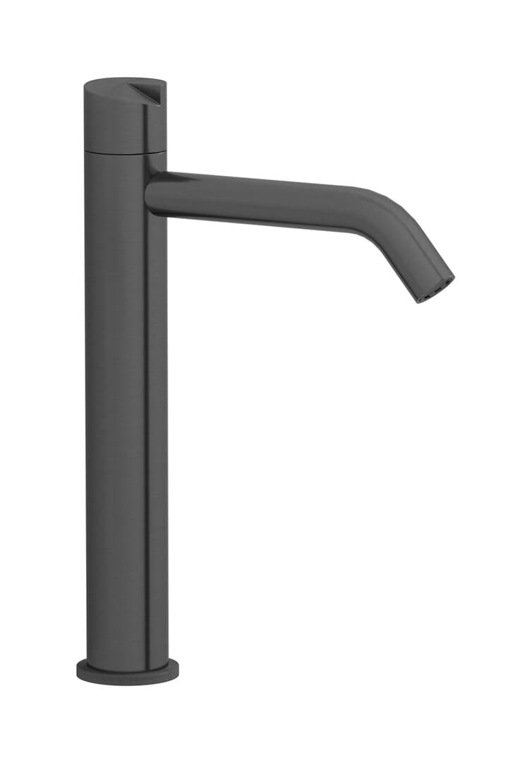 IB Rubinetterie Cake – Μπαταρία Νιπτήρα Ψηλή – Brushed Black Metal (CA202BM)