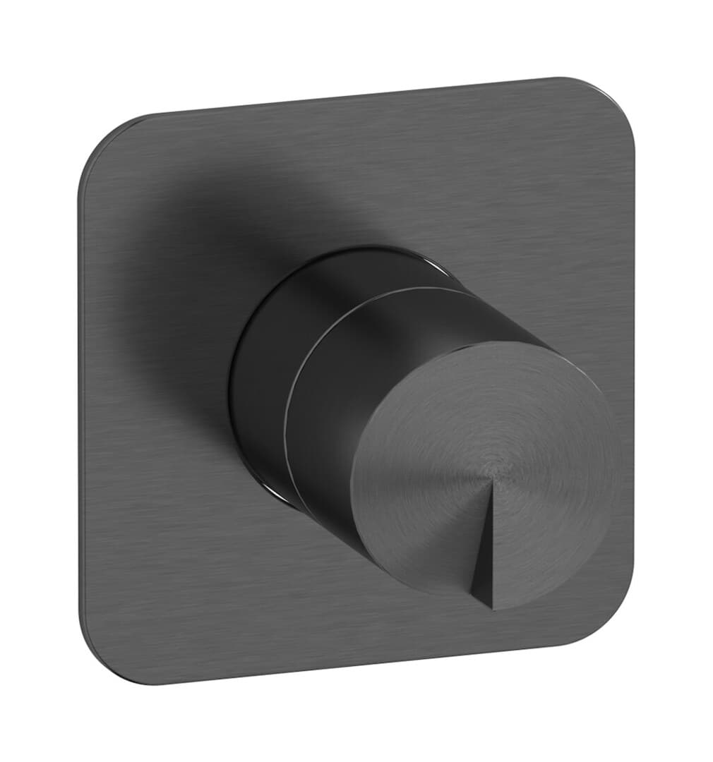 IB Rubinetterie Cake – Μπαταρία Νιπτήρα Τοίχου – Brushed Black Metal (CA300BM)