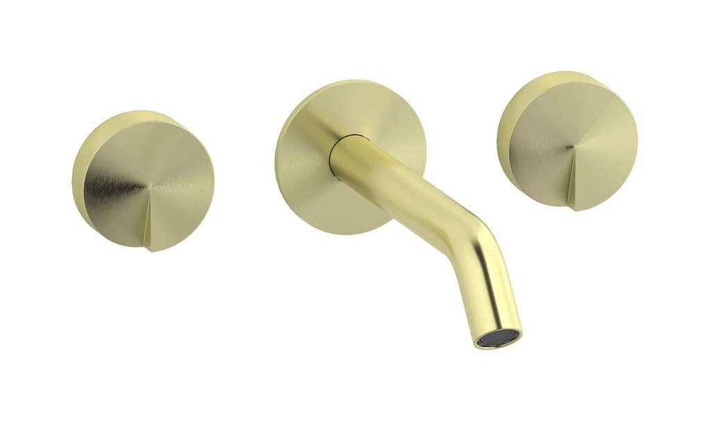 IB Rubinetterie Cake – Μπαταρία Νιπτήρα Τοίχου – Brushed Warm Brass (CA306WA)