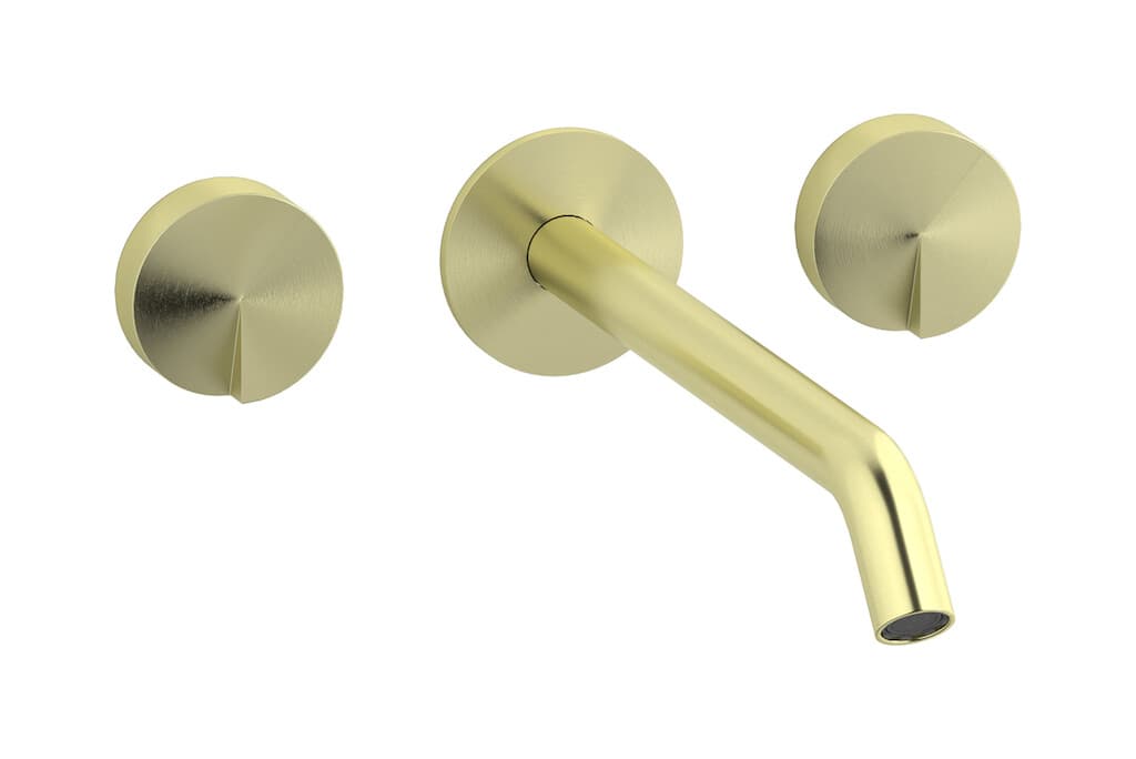 IB Rubinetterie Cake – Μπαταρία Νιπτήρα Τοίχου – Brushed Warm Brass (CA307WA)