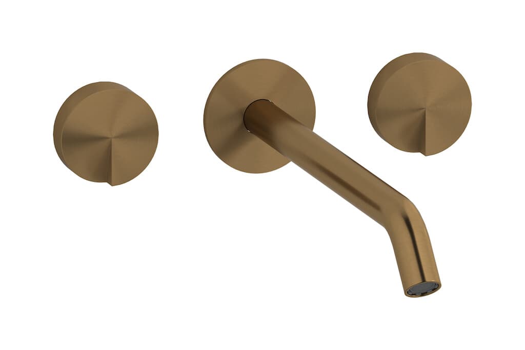 IB Rubinetterie Cake – Μπαταρία Νιπτήρα Τοίχου – Brushed Warm Bronze (CA307WB)
