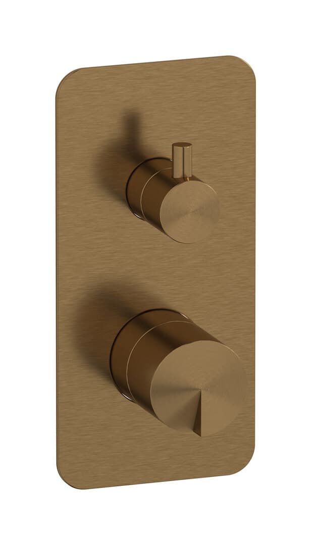 IB Rubinetterie Cake – Μπαταρία Νιπτήρα Τοίχου – Brushed Warm Bronze (CA310WB)