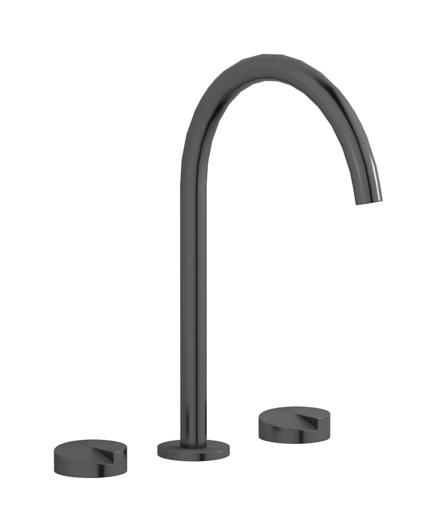 IB Rubinetterie Cake – Μπαταρία Νιπτήρα Ψηλή – Brushed Black Metal (CA390BM)