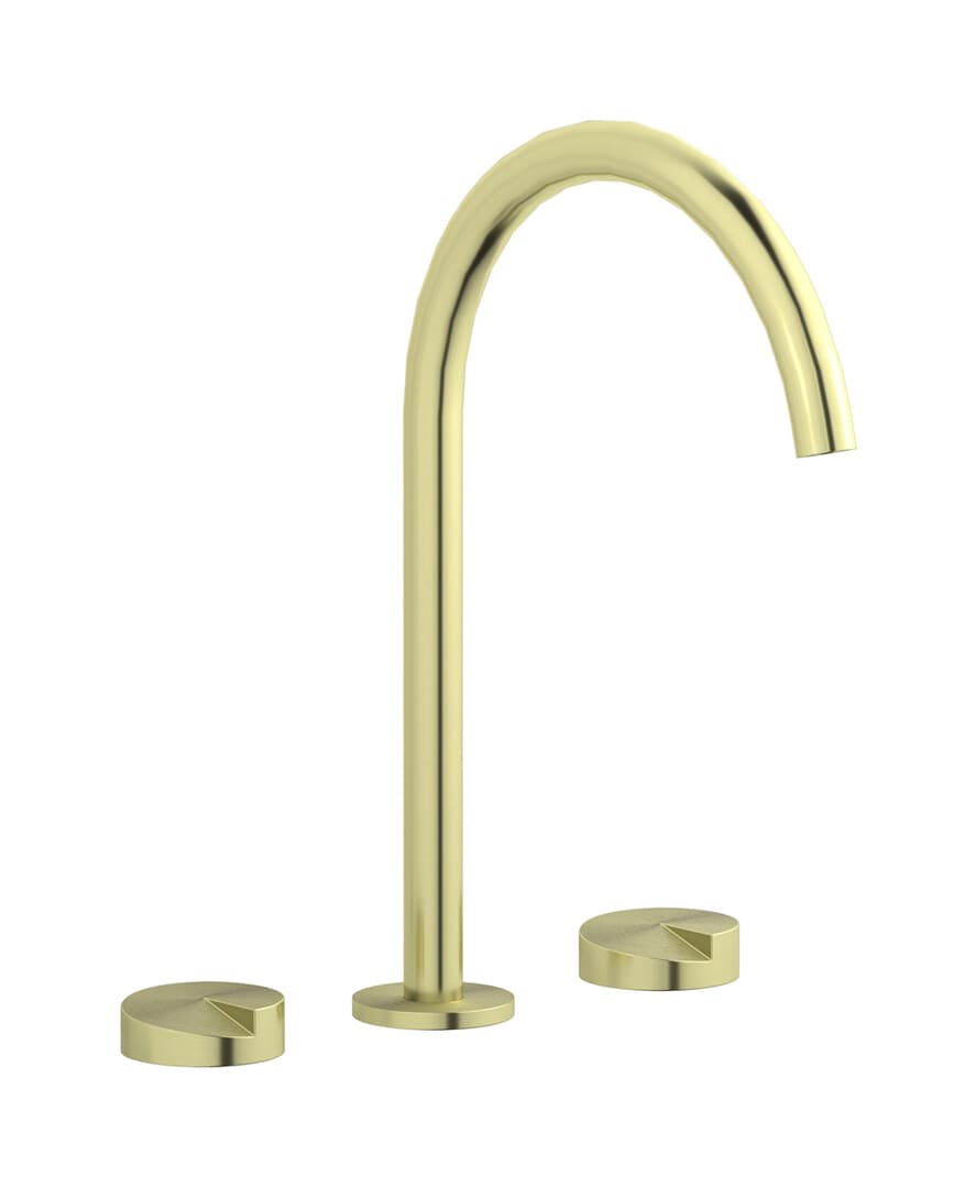 IB Rubinetterie Cake – Μπαταρία Νιπτήρα Ψηλή – Brushed Warm Brass (CA390WA)