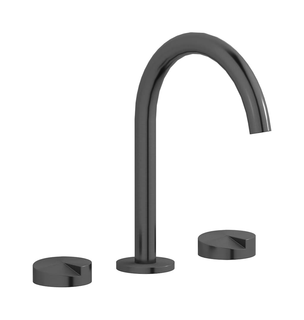 IB Rubinetterie Cake – Μπαταρία Νιπτήρα – Brushed Black Metal (CA392BM)