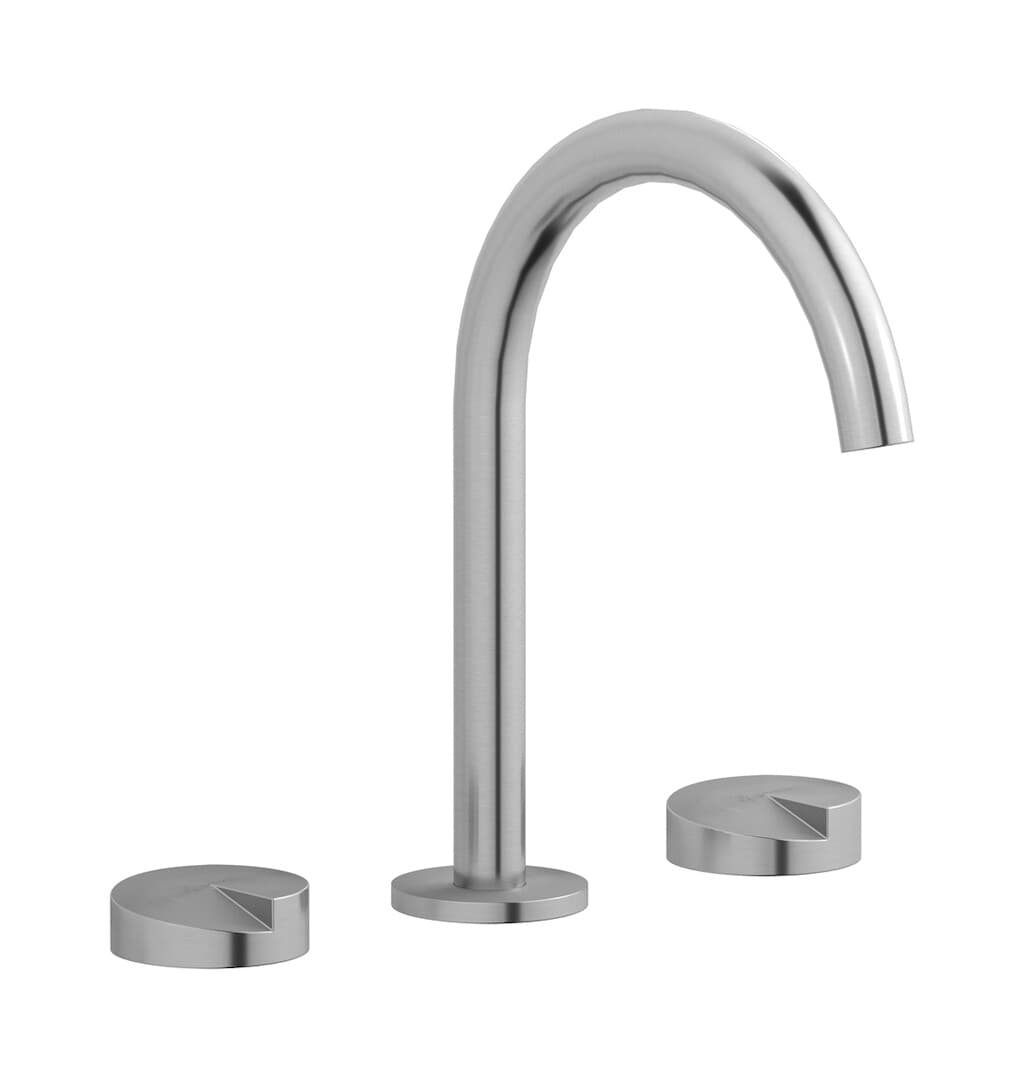 IB Rubinetterie Cake – Μπαταρία Νιπτήρα – Brushed Stainless Steel (CA392SA)