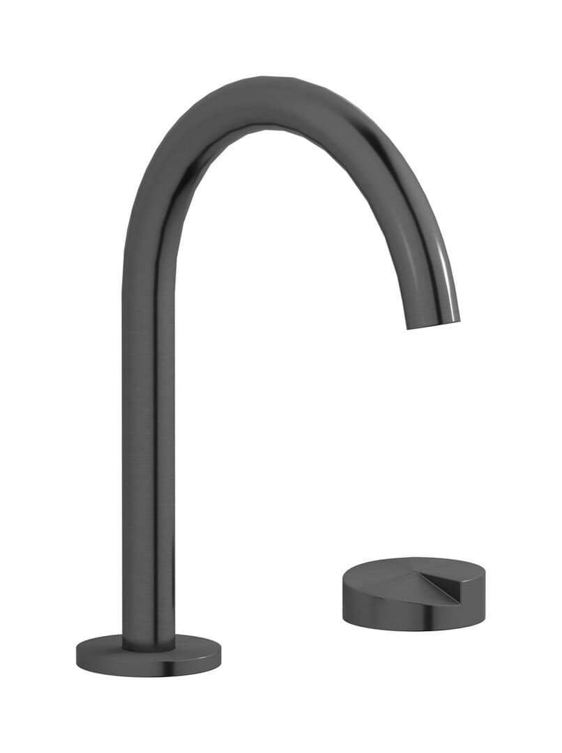 IB Rubinetterie Cake – Μπαταρία Νιπτήρα Τοίχου – Brushed Black Metal (CA394BM)