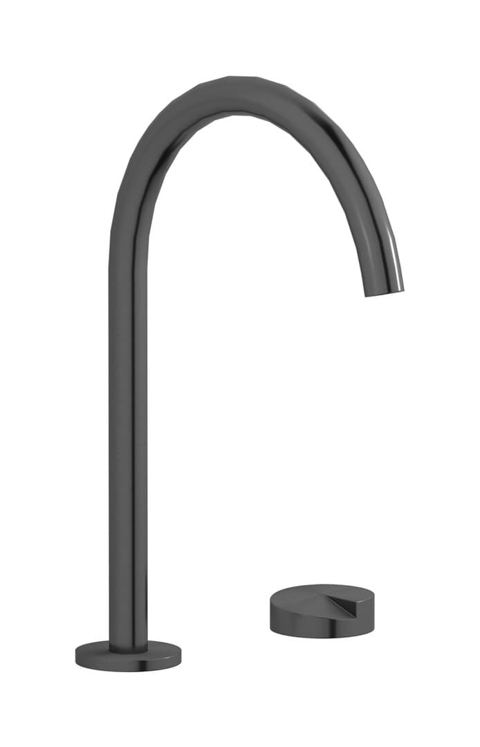 IB Rubinetterie Cake – Μπαταρία Νιπτήρα Ψηλή – Brushed Black Metal (CA395BM)